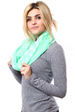 Lindsey Polka Dot Infinity Scarf Mint With Model
