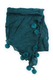 Lynda Pom Pom Scarf Green