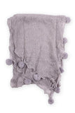 Lynda Pom Pom Scarf Grey