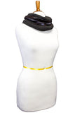 Marilyn Leather Circle Scarf Brown