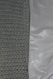 Marilyn Leather Circle Scarf Grey