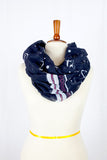 Matilda Anchor Infinity Scarf Navy