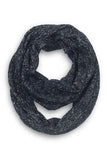 Melanie Metallic Loop Scarf Black