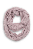 Melanie Metallic Loop Scarf Pink