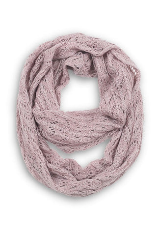 Melanie Metallic Loop Scarf Pink