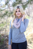 Melanie Metallic Loop Scarf