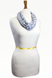 Mia Striped Scarf Grey