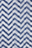 Mini Chevron Infinity Scarf Navy