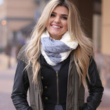 Morgan Neck Scarf Cream With Model