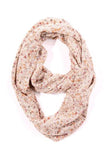 Piper Tweed Infinity Scarf Beige Multi