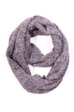 Piper Tweed Infinity Scarf Purple Multi