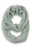 Rosemary Skinny Knit Infinity Scarf Sage