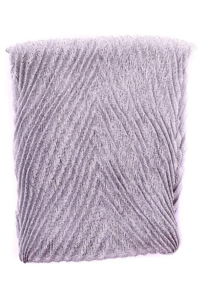 Shannon Pleated Infinity Scarf Grey