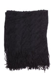 Sonya Knit Neck Scarf-Black