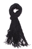 Sonya Knit Neck Scarf-Black