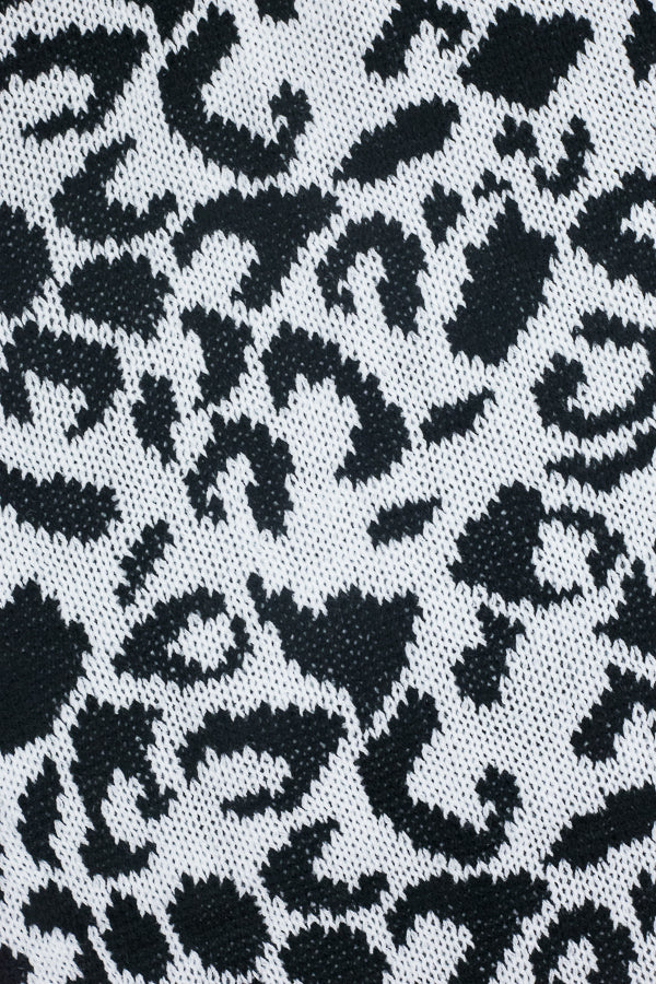 Susie Knit Leopard Scarf