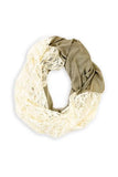 Terri Lace Infinity Scarf Beige