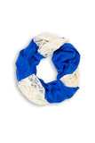 Terri Lace Infinity Scarf Blue