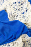 Terri Lace Infinity Scarf Blue