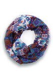 Thea Tribal Infinity Scarf Brown