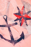 Theodora Anchor Print Scarf Pink