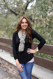 Trudy Popcorn Knit Infinity Scarf