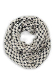 Trudy Popcorn Knit Infinity Scarf Tan