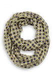 Octavia Geo Print Infinity Scarf Yellow